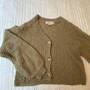 Saltwater Luxe green cardigan sweater